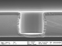 Silicon membrane with SiO2 cavities